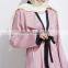Dubai wholesale clothing OEM islamic clothes burqa fashion burqa designs Pink pearls abaya