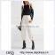 Wholesale Women Apparel Fashion High Waist Cropped Cotton-twill Tapered Pants(DQE0389P)