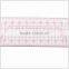 Kearing brand transplant flexible 5*50cm plastic sandwich line garment ruler for sewing design#8004