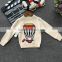 3-9years baby kids cashmere balloon patchwork pattern sweater