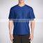 Zipper Media Pocket Running Tee Sport Fit V-Neck Shirt Breathable Fabric 92% Polyester 8% Spandex Perforated Knit Fabric