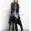 Hot Sale Ladies Detachable Hood Fake Down Long Jacket