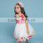High quality cotton lining tulle layered flower girl dress