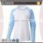 wholesale breathable long sleeve polyester two tone t-shirt for woman