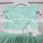 100% cotton woven fabric baby tutu romper with lining