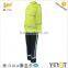 fluorescent hi-vis durable water-repellent salable raincoat