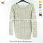 Boat Neck Knitting Pattern 2015 Men's Wool Sweater