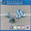 Made in Taiwan Carbon Steel C1006 Zinc Plated CR6+ Wax Oval Head Decorative Semi Tubular Rivets
