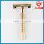 "GOLD DOLLAR TD-A" new twist to open butterfly safety razor double edge shaving razor