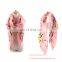 Noble Beautiful Big Flower Printed Lady Viscose Scarf Wholesale