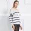 2015 New Design Long Style Striped Pattern Cashmere Sweater Knitwear