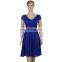 In stock blue lady pretty fashion dress