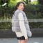 2016 Hot Selling Real Fox Fur Vest Women Natural Fur Vest Cute Spell Fox Fur Vest