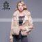 Women Short Style Russian Fur Coats Double Face Lamb Real Leather Jacket