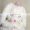 Sleeping Stuffed Plush White Rabbit Toy With Heart Custom Long Ears Soft Girl Toy Plush Rabbit