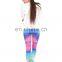White arrows holographic mix polyester girls pants pants elastic brand femme cheap wholesale denim fitness leggings for women