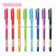 China Market new popular promotion office supplies stationary colorful plastic gel ink pens wholesale