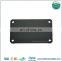 Fashional Anodized Black Electronics Nameplate Sign With 4 Holes, Silver Embossed Letters With Diamond Cutting