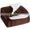 Hot Sale High Quality Solid Color Luxurious Polyester Flannel Fleece Blanket For Home Use
