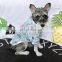 Pet small dog cat puppy summer thin cool cute hoodie graffiti small smock Pet clothing