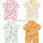PLHMIA 100% cotton muslin air condition lace-up newborn baby clothes baby romper baby sleepsuit