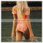 New Maternity One-piece Swimsuit Stripe Print Ruffled print Swimsuit