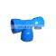 ISO 2531 ductile cast iron all socket tee pipe fitting