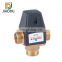 3 Way DN20 Mixing Valve Male Thread Brass Thermostatic For Solar Water Heater