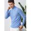 New Men's Pure Wool Sweaters High-Neck Thick Sweaters Solid Color Long-Sleeved Knitted Jackets For Men