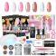 Poligel poly gel acrylic nail kit with nail art tools gift box package for girls