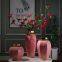 Chinese jingdezhen modern simple gild pink red ceramic vase for showroom bedroom