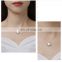 Hot Trendy 925 Silver Choker Necklace Gold irregular Natural Pearl Necklace for Girls