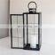 Hanging Lantern Outdoor Factory Wholesale Metal Lantern Glass Wrought Iron Candle Holder
