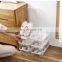 Factory Sell Transparent Color Multi-function Stackable Large Capacity Drop Shoe box PP Plastic  Shoe Storage Box Clear with lid