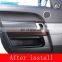 Red Ash Wood Style For Land rover Range Sport RR ABS Plastic Interior Door Protect Decorative Panel Cover Trim 4pcs