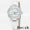 Christmas gift sale wholesale Leather Crystal fashion Wrist quartz Watch ladies Women dress watch