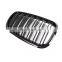 X5 X6 grill for BMW E70 E71 glossy black dual line high quality kindly mesh grill for BMW X5 X6 2007-2013