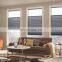 Cordless Magnet double pleated day night honeycomb blinds/top down bottom up pleated cellular shades