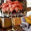 Luxury Ostrich Feather LED Floor Lamp Copper Resin Art Deco Floor Lamps Standing Light