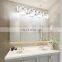 Crystal Bathroom Vanity Lights Over Mirror LED Modern Wall Lights Fixtures Stainless Steel Finish Mirror Front Light