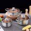 China stainless steel pots and pans soup hotpot stainless steel casserole rotating pot