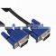 Guangzhou supplier custom vga cable 3+4 blue 15 20 50 meters male to male vga cable for PC Laptop TV projector