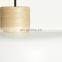 New Decor Spun Bamboo Lampshade White Coiled Bamboo Pendant Light Manufacture in Vietnam Wholesale