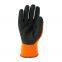 best cold weather 7 gauge polyester loop napping liner latex crinkle coated winter warm construction gloves