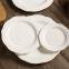 Elegant Lace Designed White Ceramic Plate Set For Banquet Wedding Event