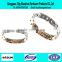 fashion design gold and silver color tennis bracelet for wholesale