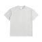 Plain white basic unisex Tees enzyme washed 320GSM heavy weight round neck single jersey T-shirts customize printing embroidery