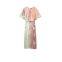 Women's 2025 New European and American Fashion Tie dye Printed Midi Dress