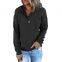 Custom Logo Multi Color Oversized Loose Fit Ladies Cropped Top Hooded Sweatshirt Print Plus Size Women's Hoodies & Sweatshirts