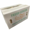 Caixas de plástico corrugado reciclado personalizadas para transporte de gengibre fresco e legumes